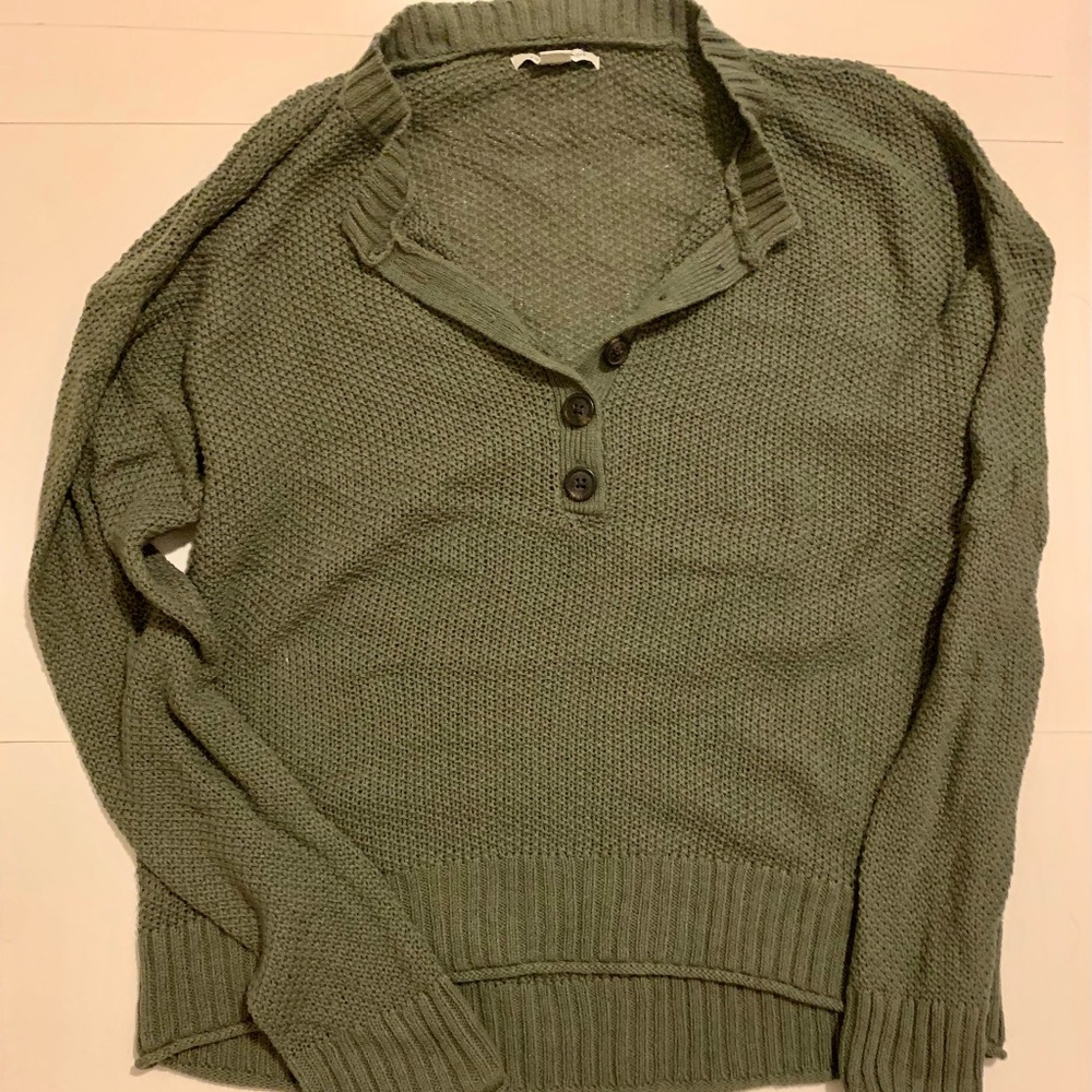 Green Oversized American Eagle Sweater